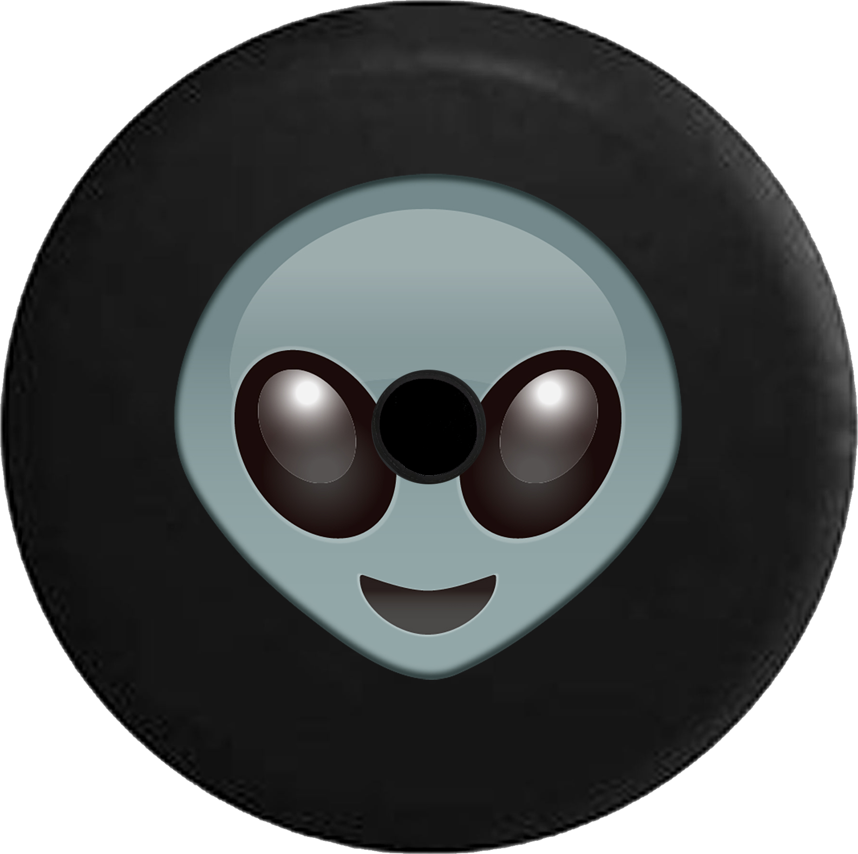 Jeep Wrangler Jl Backup Camera Day Smiling Happy Alien - Game Used Pucks Nhl (1728x1721), Png Download