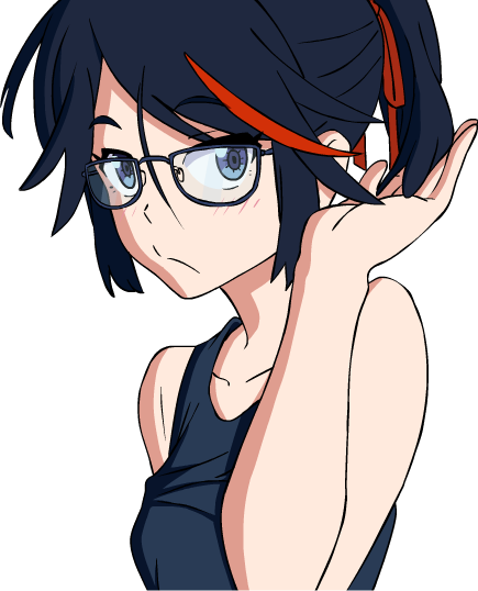 Completely Agree - Kill La Kill Ryuko Glasses (435x538), Png Download