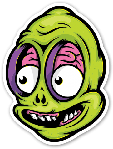 Alien Sticker (500x500), Png Download