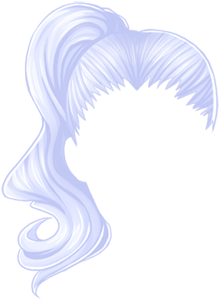 White Ponytail - Envelope (750x1548), Png Download