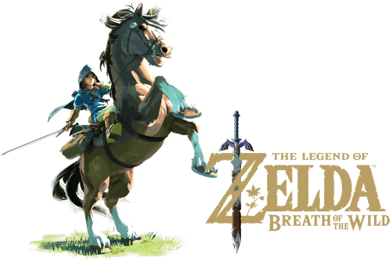 Zelda Breath Of The Wild Link Png Clip Art Freeuse - Zelda Botw Logo Png (568x379), Png Download