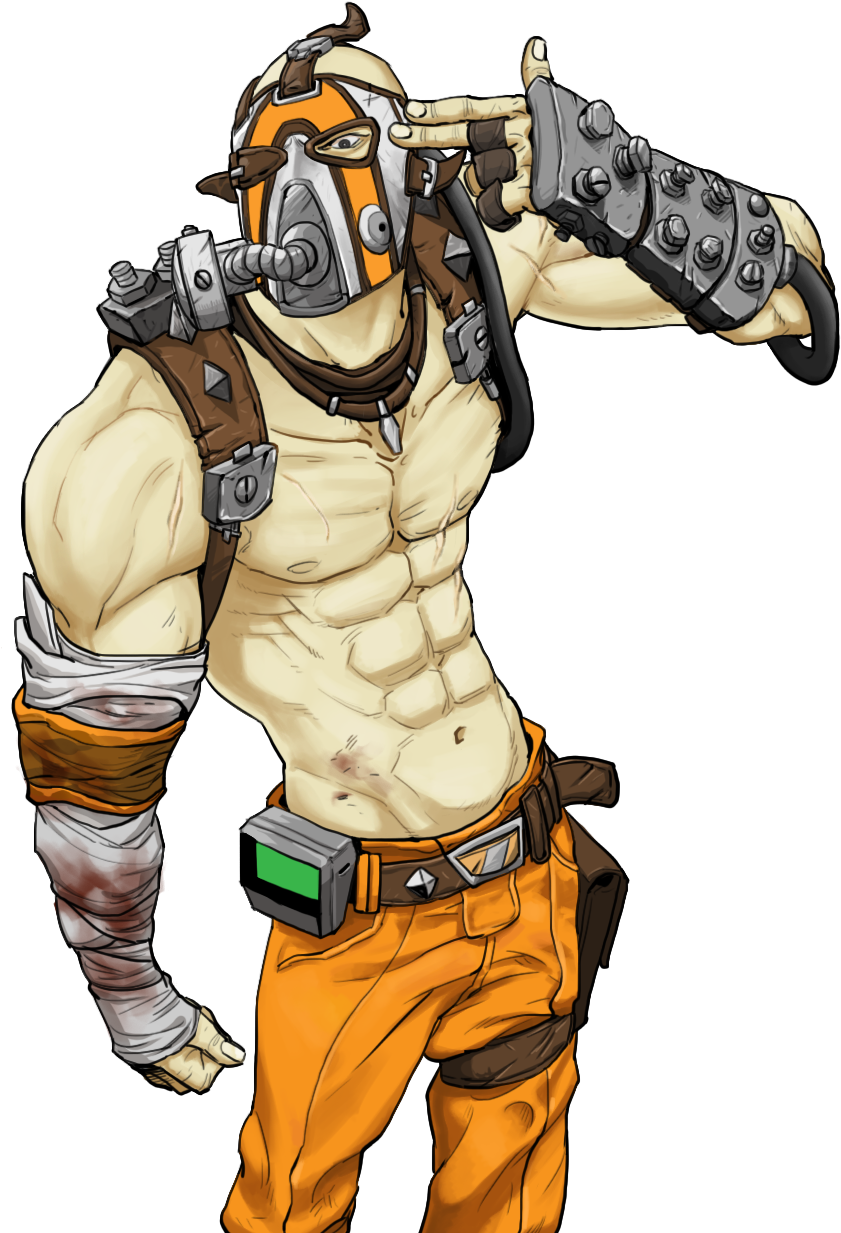 Resized To 94% Of Original - Borderlands Krieg Fan Art (900x1300), Png Download