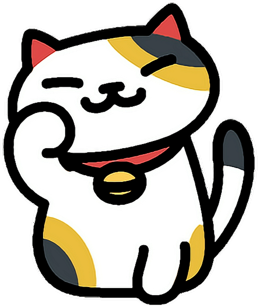 Neko Cat Nekoatsume Cute Simple Kitty Game Japanese - Neko Atsume Cats Png (1024x1024), Png Download
