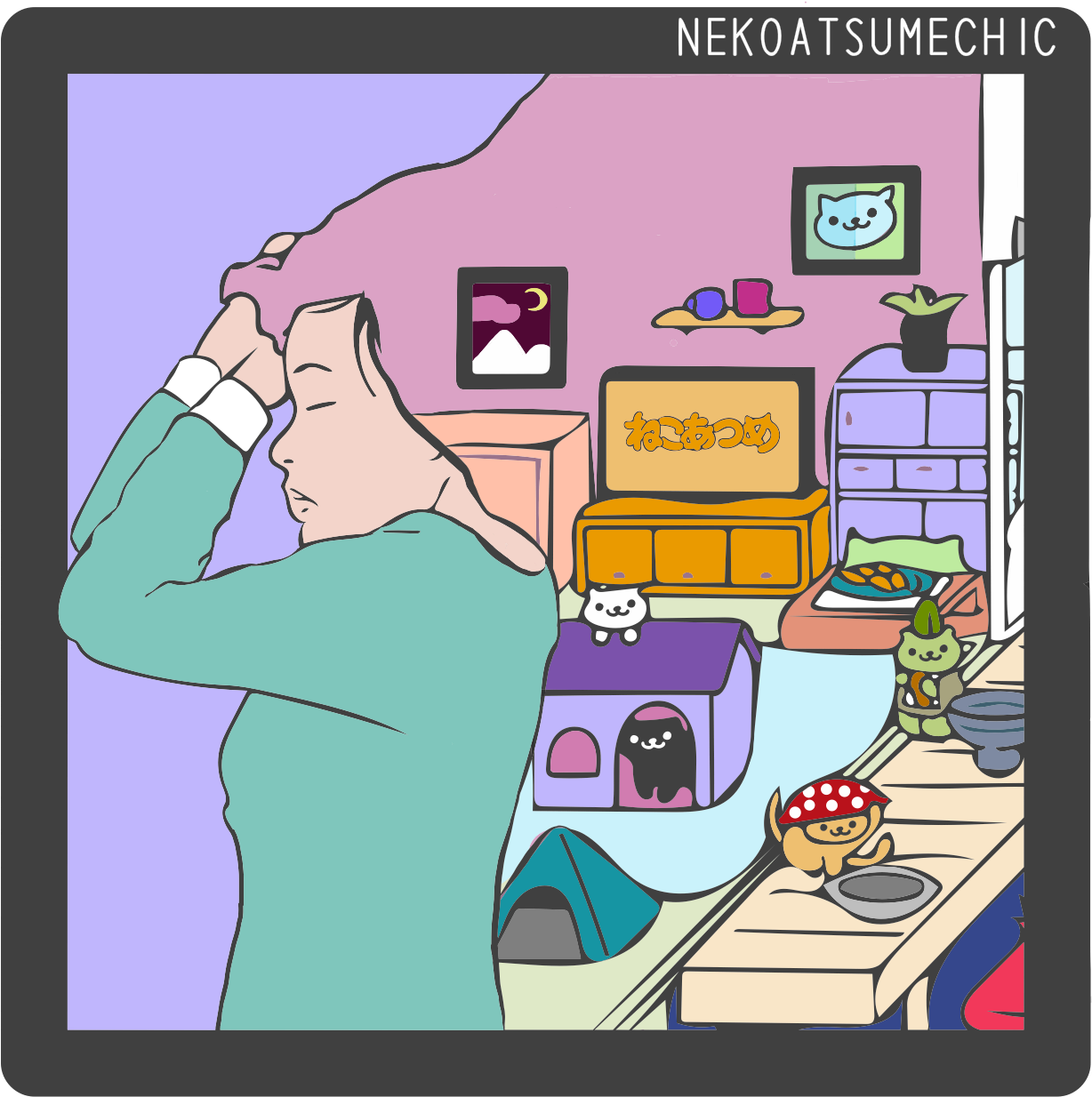 Do You Ever Dream About Neko Atsume - Neko Atsume (1278x1282), Png Download