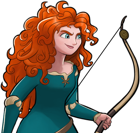 Dialogue-merida “ - Disney Heroes Battle Mode Merida (500x500), Png Download