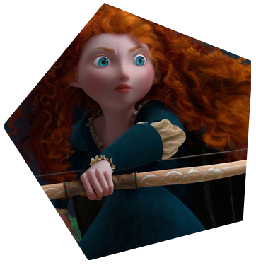 Merida - Brave Pixar (362x375), Png Download