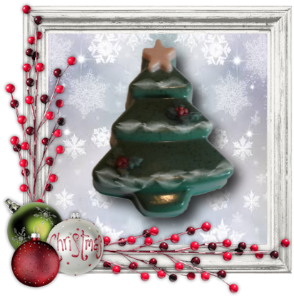 Christmas Tree With Star Soap - Christmas Ornament (439x437), Png Download