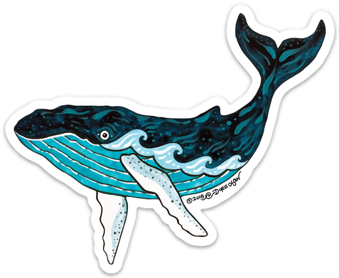 A Whimsical, Playful, Detailed Blue Humpback Whale (498x436), Png Download