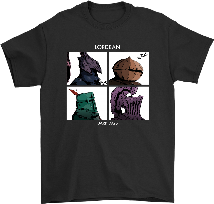 Lordran Dark Days Dark Souls Gorillaz Demon Days Shirts - Dark Souls Lordran Shirt (1024x1024), Png Download