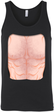 Chest Hair Abs Singlet - Active Tank (480x480), Png Download