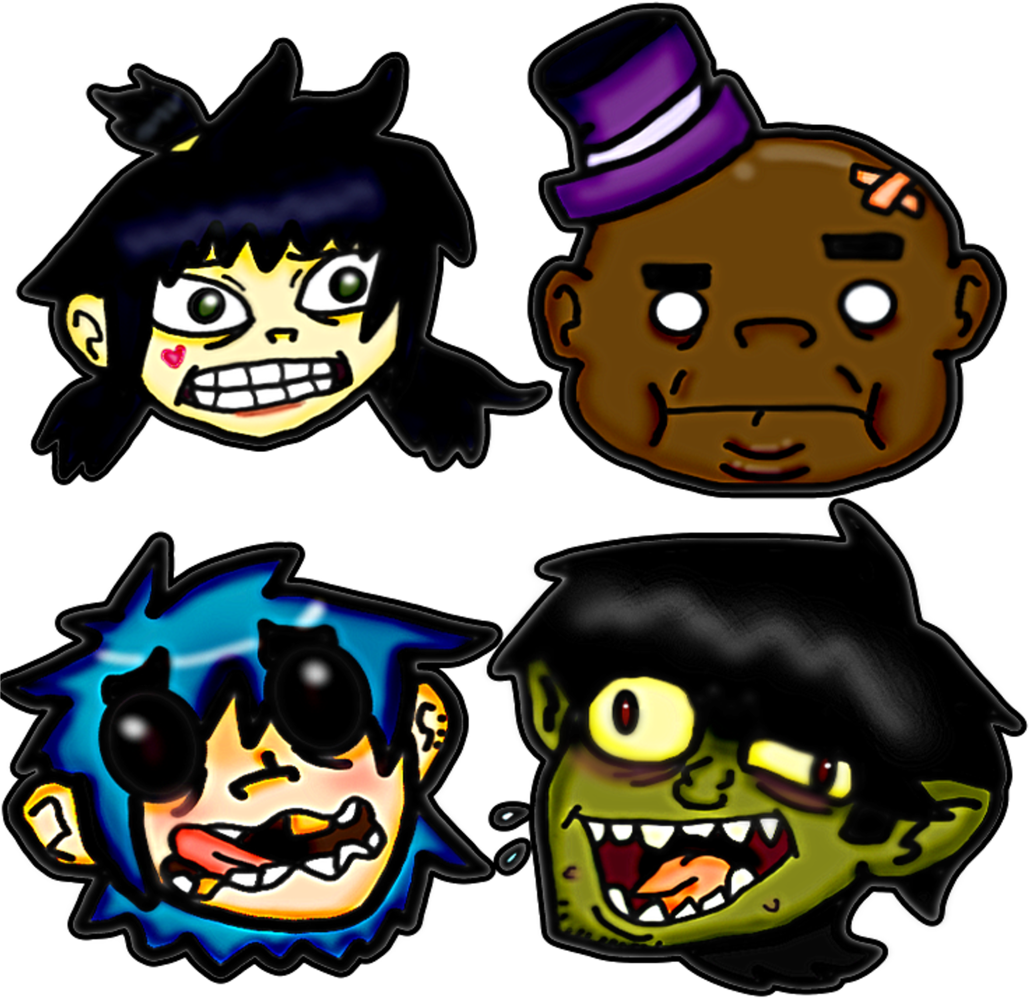 Gorillaz Images Caption This Hd Wallpaper And Background - Gorillaz (3600x3600), Png Download