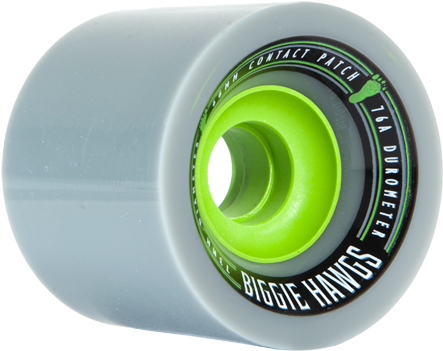 See More Wheels - Hawgs The Bigger Biggie Blue 73mm 78a Longboard Wheels (450x356), Png Download
