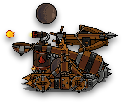 Catapult Game Art (600x500), Png Download