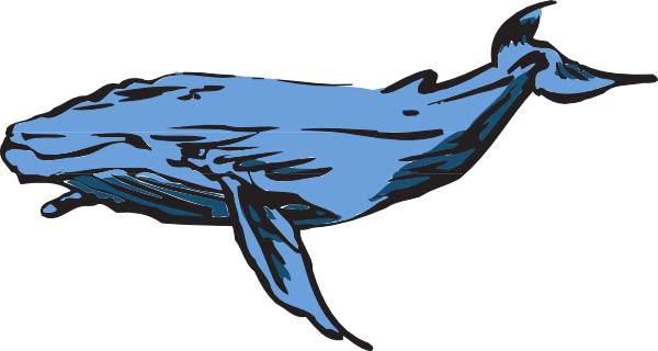 Swimming Whale Art Svg Clip Arts 600 X 320 Px (600x320), Png Download