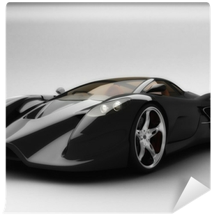 Super Black Sport Car Front View Wall Mural • Pixers® - Triplewax Dps002 Shampoing Carrosserie (400x400), Png Download