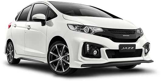 Honda Jazz Front View - Honda Jazz Alloy Wheels (550x280), Png Download