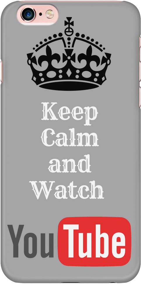 Iphone 6 Plus/6s Plus Case Keep Calm And Watch Youtube - Youtube (1024x1024), Png Download