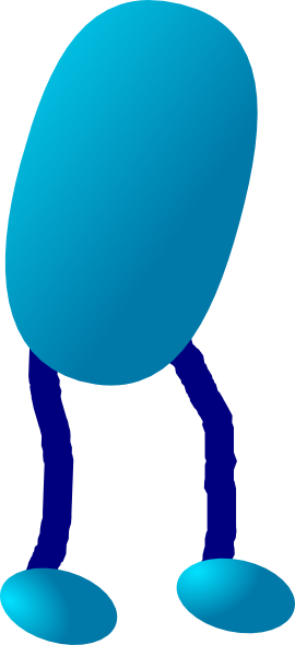 Stick Legs Clip Art - Transparent Cartoon Pic Of Legs (270x590), Png Download