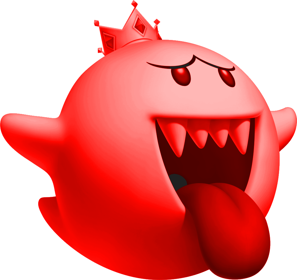 Fiery King Boo Artwork - King Boo Fantendo (509x479), Png Download