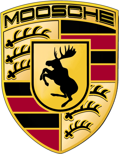 Prancing Moose Creator Sent Cease And Desist Letter - Porsche Car Logo Png (432x542), Png Download