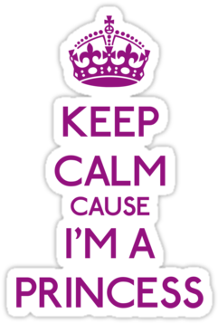 Keep Calm Crown Purple Keep Calm Crown Purple Background - My Birthday Is 25 August (375x360), Png Download
