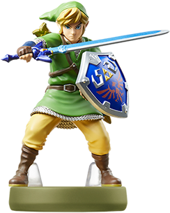 Link - Skyward Sword - Skyward Sword Link Amiibo (380x408), Png Download