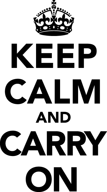 Keep Calm Wall Sticker - Keep Calm And Png (374x667), Png Download