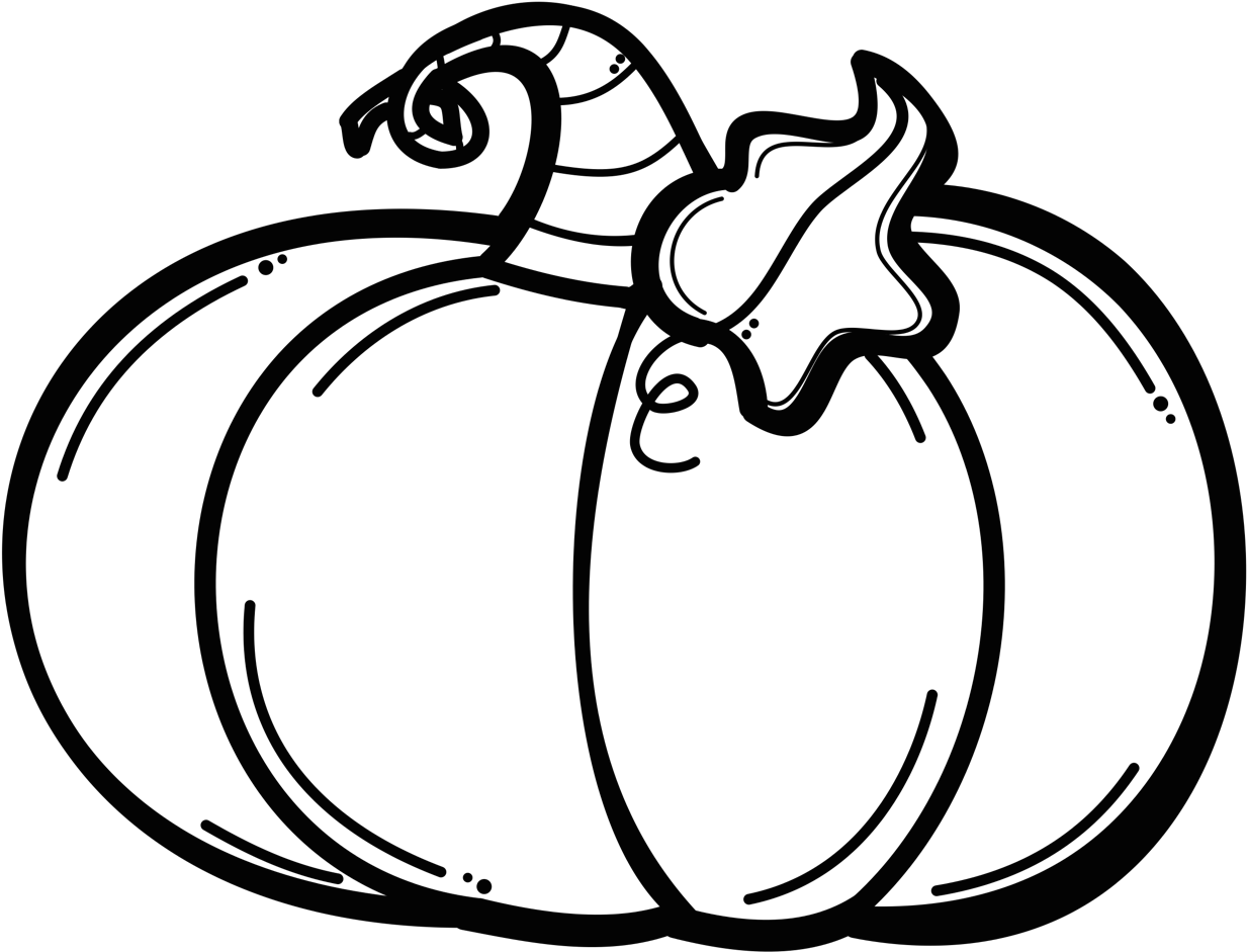 Animation Pumpkin Clipart Black And - Pumpkin Clipart Black And White (1335x1054), Png Download