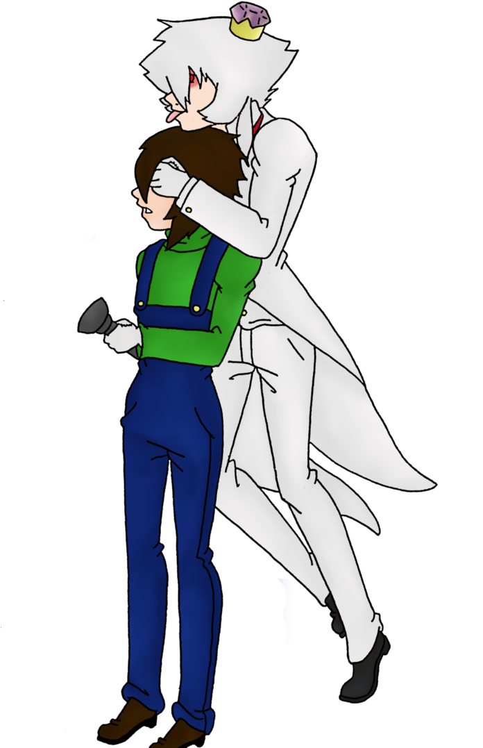 King Boo Le Dio Un Beso En La Cabeza A Luigi Lo Que - King Boo Mario Anime (695x1148), Png Download