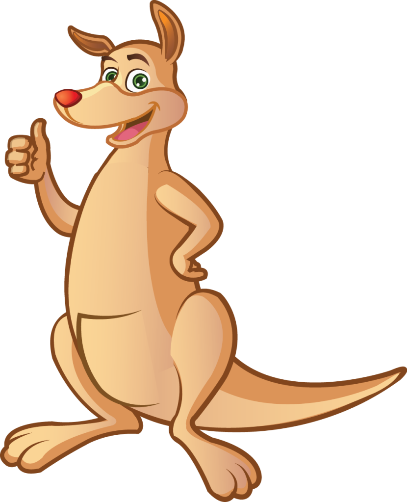 Kangaroo Cartoon Png Pic - Free Kangaroo Clipart (830x1023), Png Download