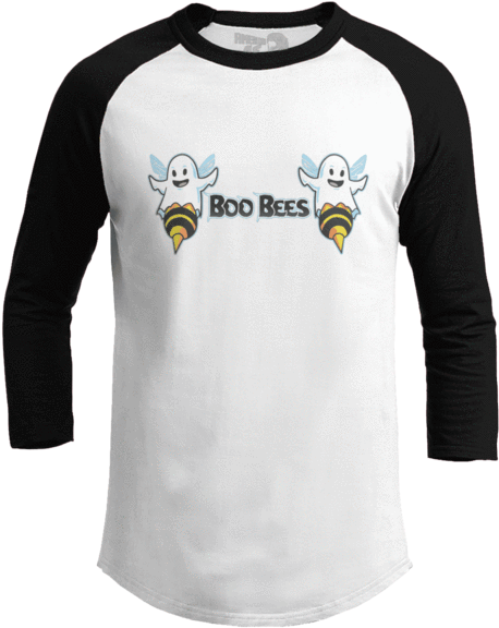 Boo Bees - All I Want For Christmas - Raglan / White/green / 4xl (600x600), Png Download