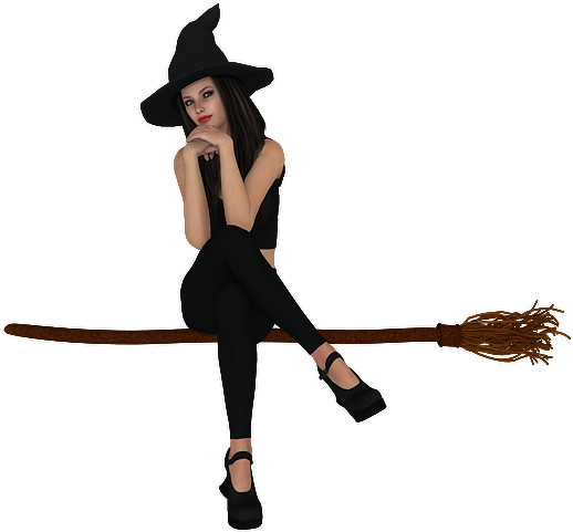Free Halloween Clipart 6 Witch - Witch Free Clipart Png (535x502), Png Download