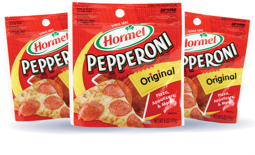 When You Buy Three Hormel® Pepperoni Products (5 Oz - Hormel Pepperoni - 6 Oz (832x513), Png Download