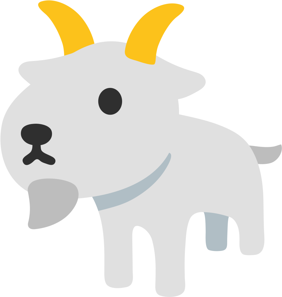 Download File - Emoji U1f410 - Svg - Goat Emoji | Transparent PNG ...