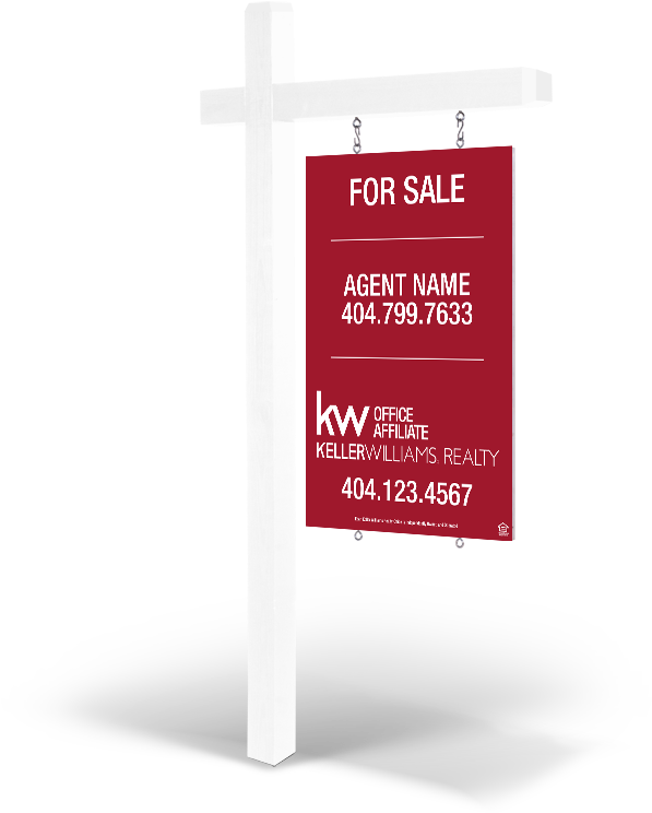 2' X 3' Wood Post With Hanging Panel - Banner (800x800), Png Download
