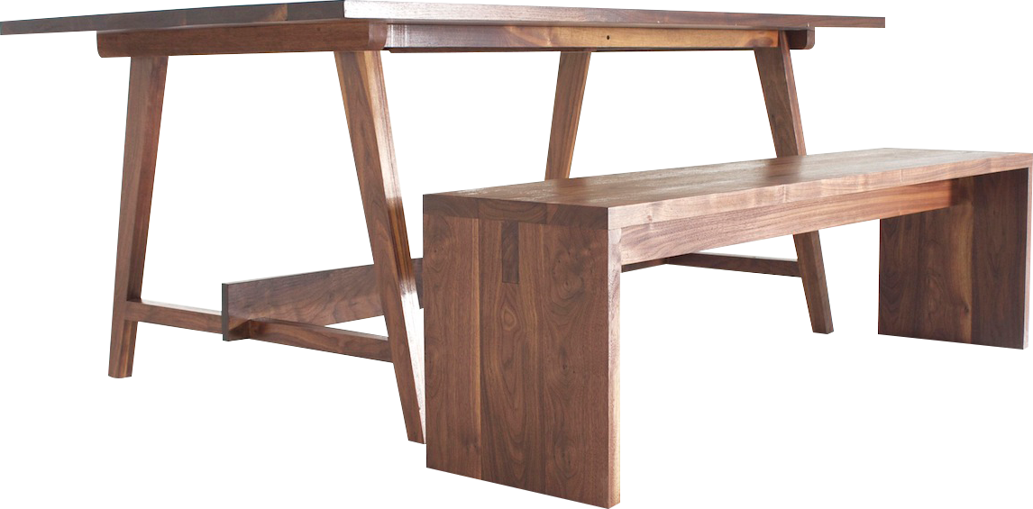 Urban Table In American Ash Wood - Good Wood Furniture (1146x565), Png Download