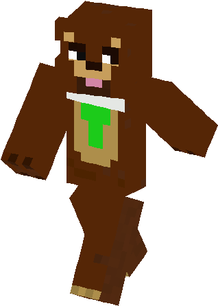 Yogi Bear Skin - Minecraft Tnt Skin (317x453), Png Download