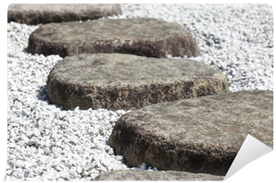 Zen Stone Path In A Japanese Garden Wall Mural • Pixers® - Japanese Garden (400x400), Png Download