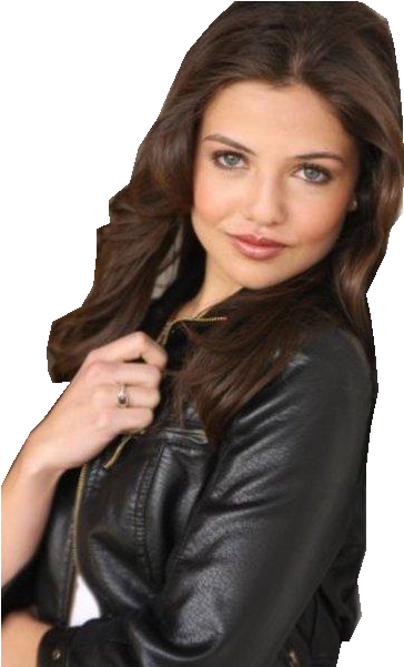 Danielle Campbell - Danielle Campbell Black Hair (400x600), Png Download