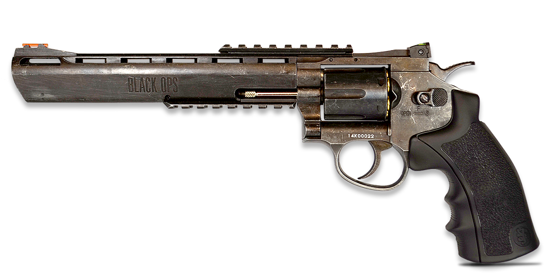 Exterminator Full Metal Revolver 8\ - Black Ops Exterminator Revolver (1400x780), Png Download
