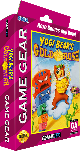Yogi Bear In Yogi Bear's Goldrush - Game Gear 3d Box Art (321x600), Png Download