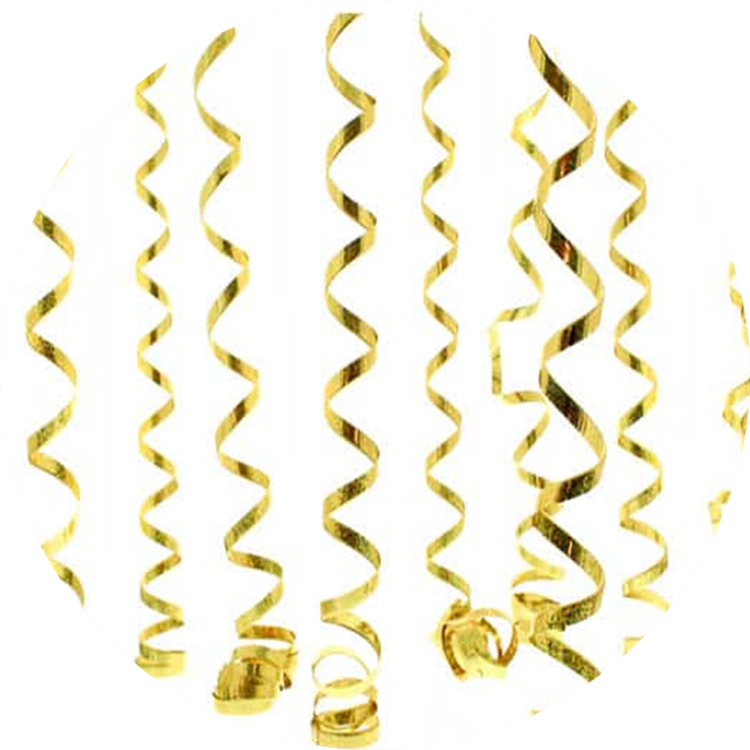 China American Standard News, China American Standard - Gold Prismatic Serpentines 10 Throws (750x750), Png Download