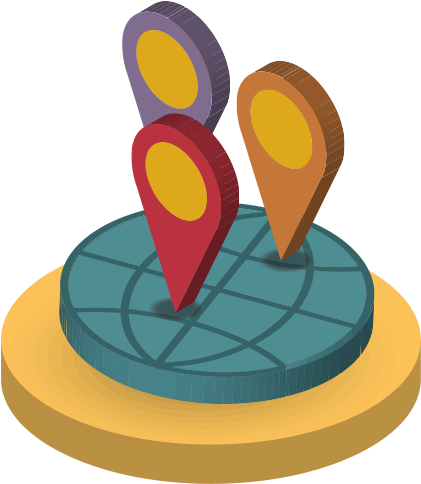 Cities Around The World - Circle (552x549), Png Download