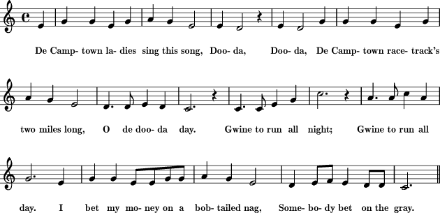 "yogi Bear Song" Song Lyrics And Music Score - Silent Night Sheet Music Recorder (630x305), Png Download