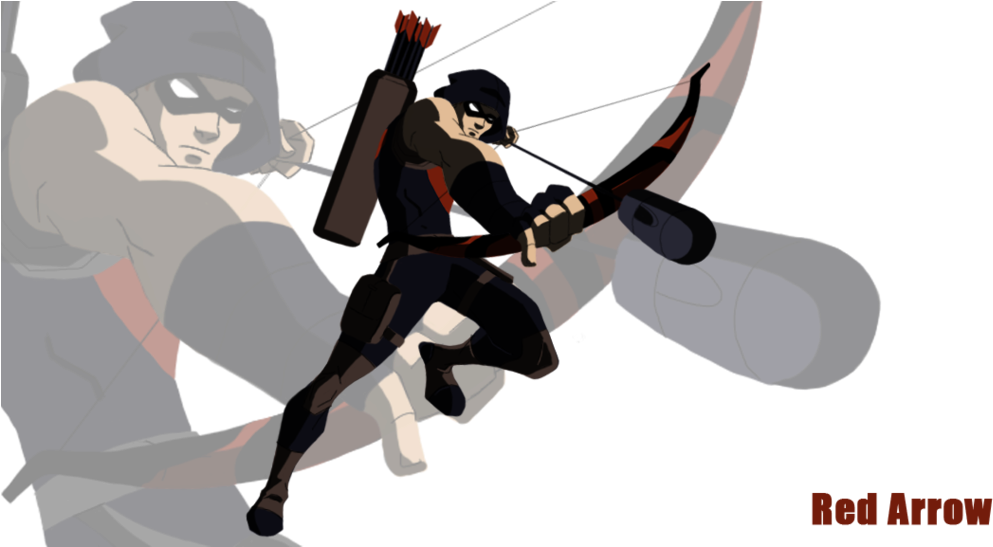 Clip Art Black And White Library Red By Griff On Deviantart - Black Arrow Young Justice (1024x546), Png Download