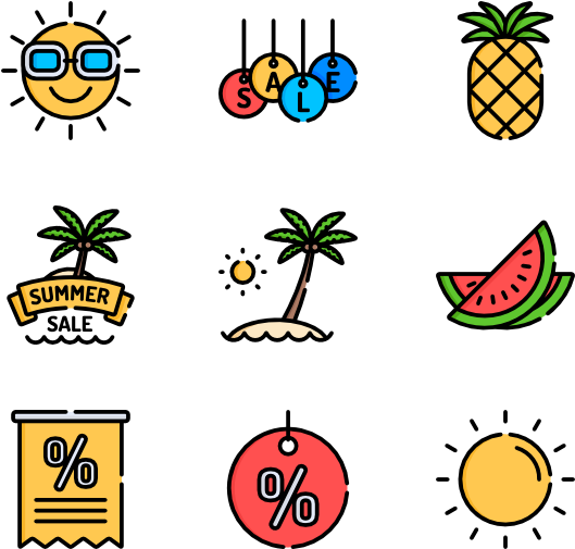 Summer Sales 50 Icons - Iconos Para Infografias Png (600x564), Png Download