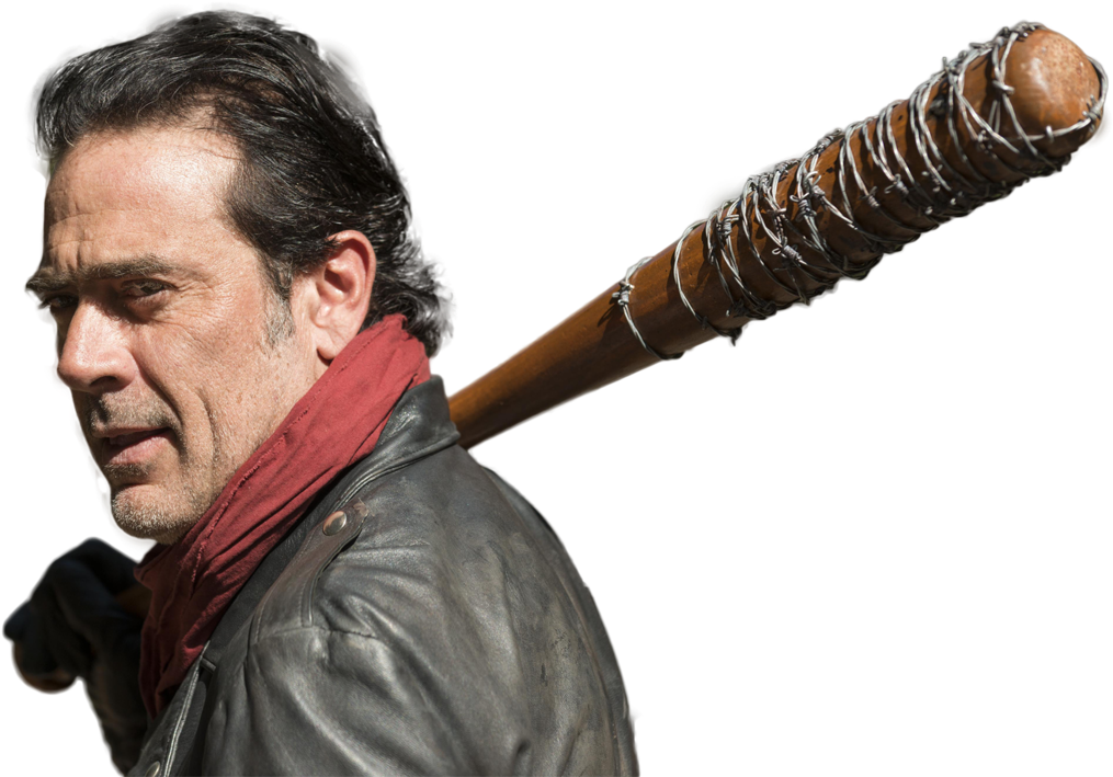Vector By Simmeh Movie Tv - Negan Walking Dead (1081x740), Png Download
