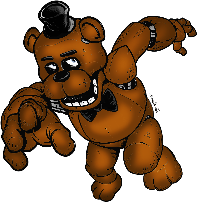 Freddy Fazbear - Five Nights At Freddy's Drawing Guide (864x864), Png Download