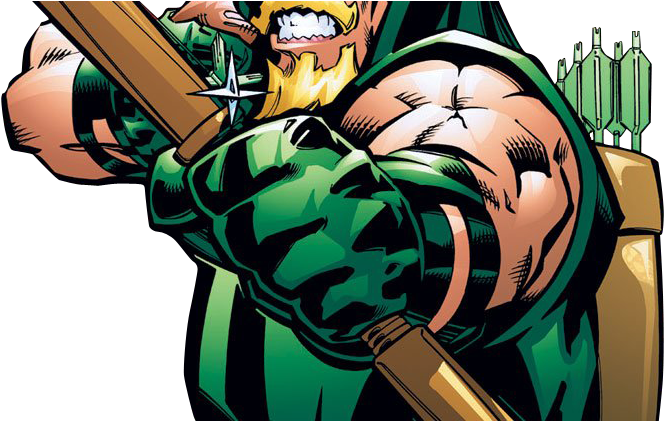 Green Arrow Dc Png (800x420), Png Download