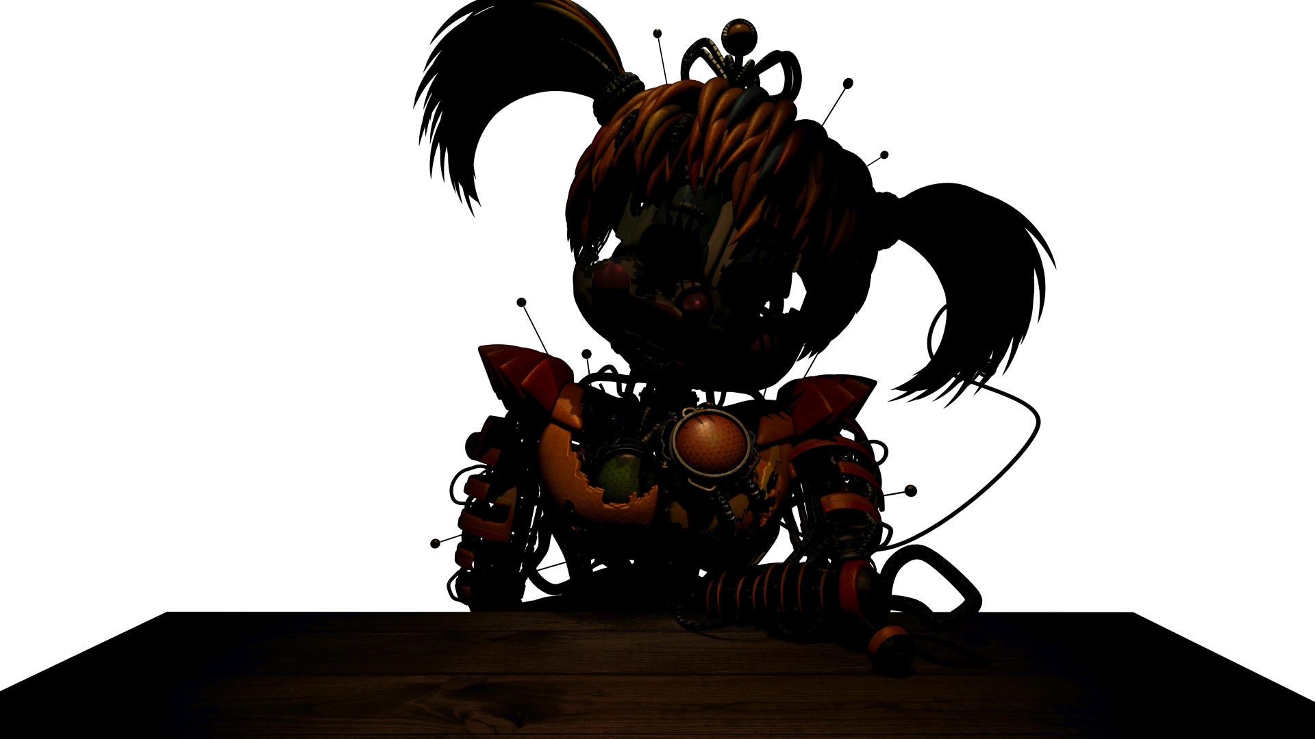 Sb0 - Freddy Fazbear's Pizzeria Simulator Scrap Baby (1920x1080), Png Download